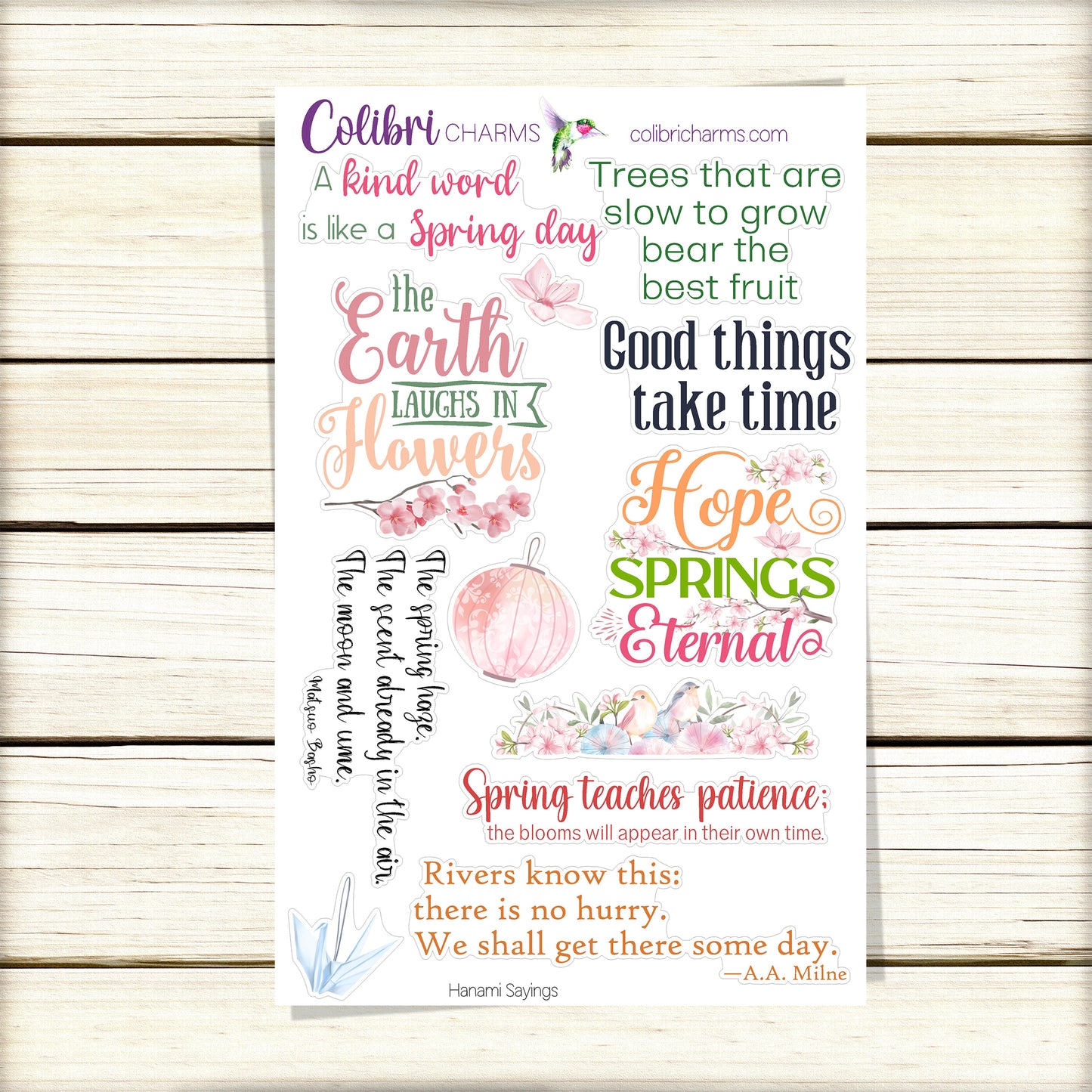 Sakura Planner Stickers | Hanami Deco Stickers | Cherry Blossom Deco Planner Sticker Kit | Spring Seasonal Planner Stickers