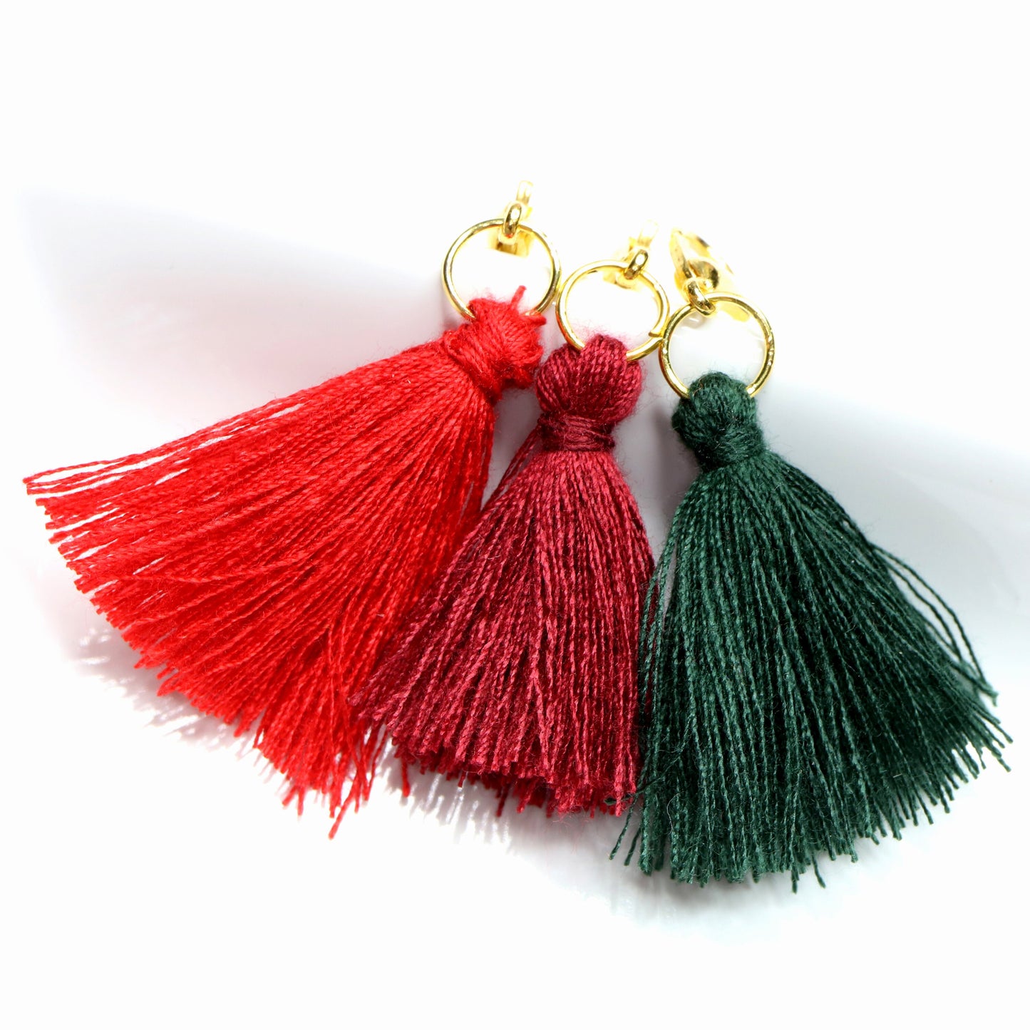 Tassel Planner Charm | Mini Red, Burgundy, Gold or Dark Green Tassel
