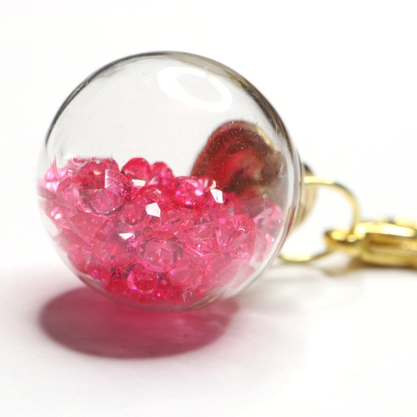Gem Spheres - Pink and Bright Pink | Sparkle Clip | Gemstone Bookmark