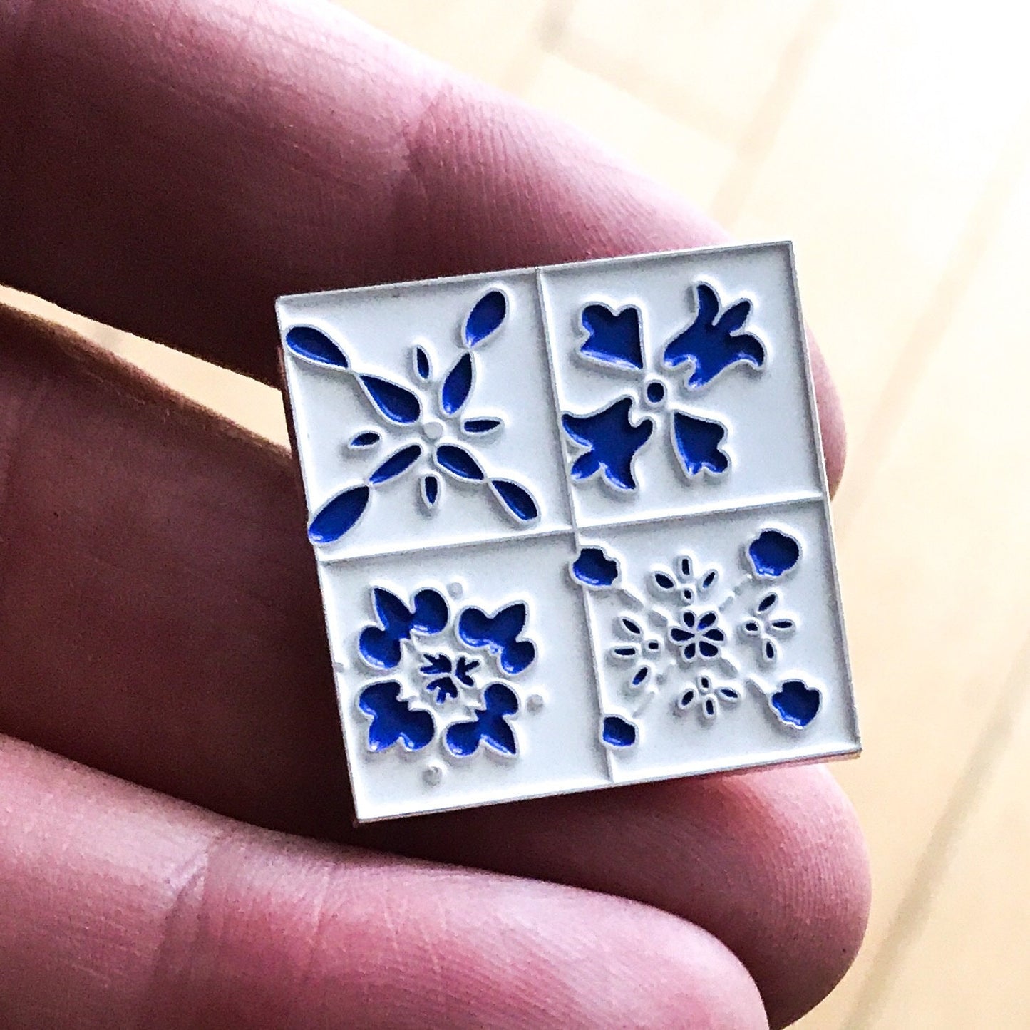 Exclusive Mediterranean Tile  Enamel Pin