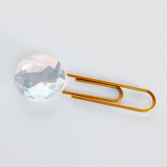 Diamond Planner Clip | Big Gem Paper Clip |  Gemstone Clip