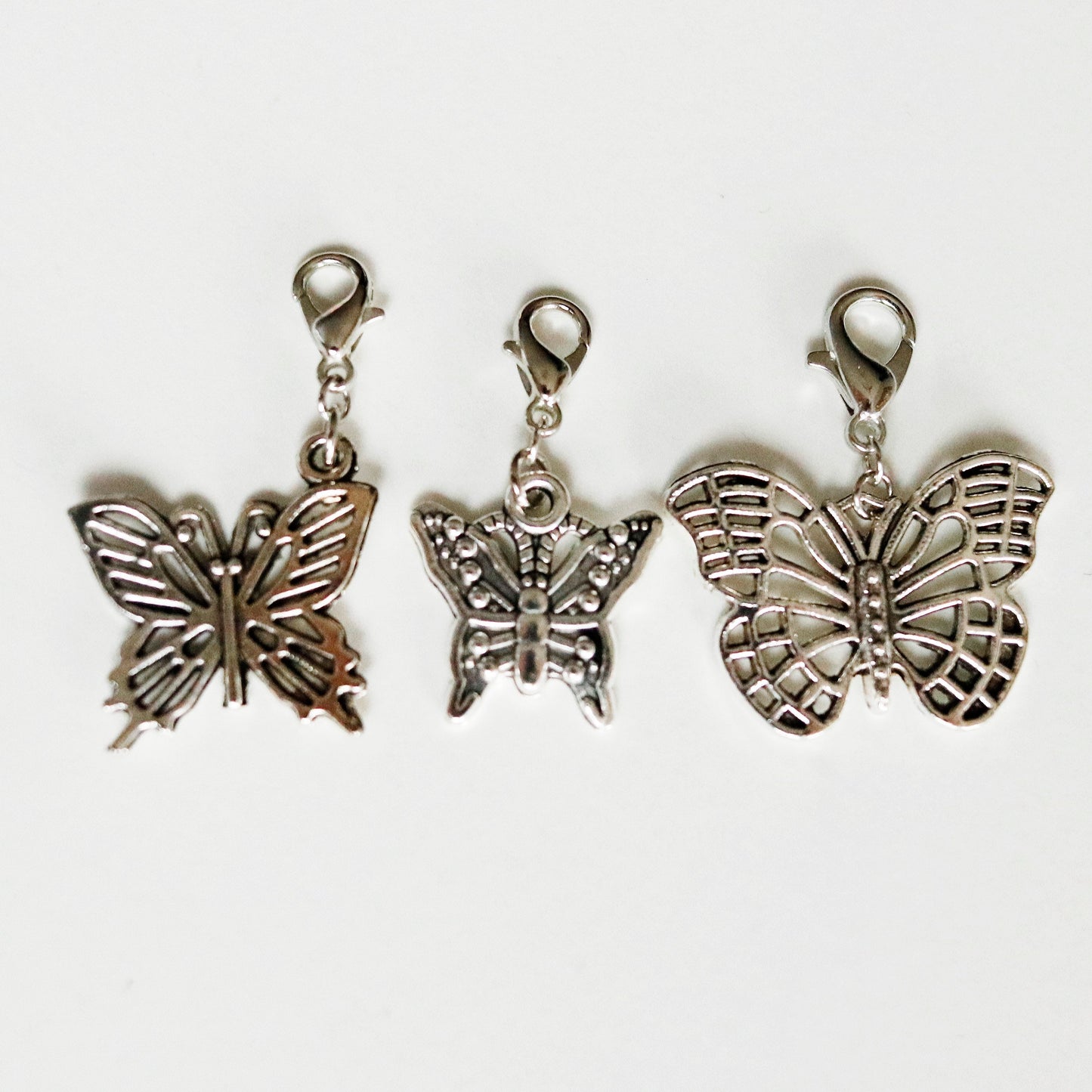 Butterfly Charms | Silver Butterfly Stitch Marker| Butterfly Bookmark