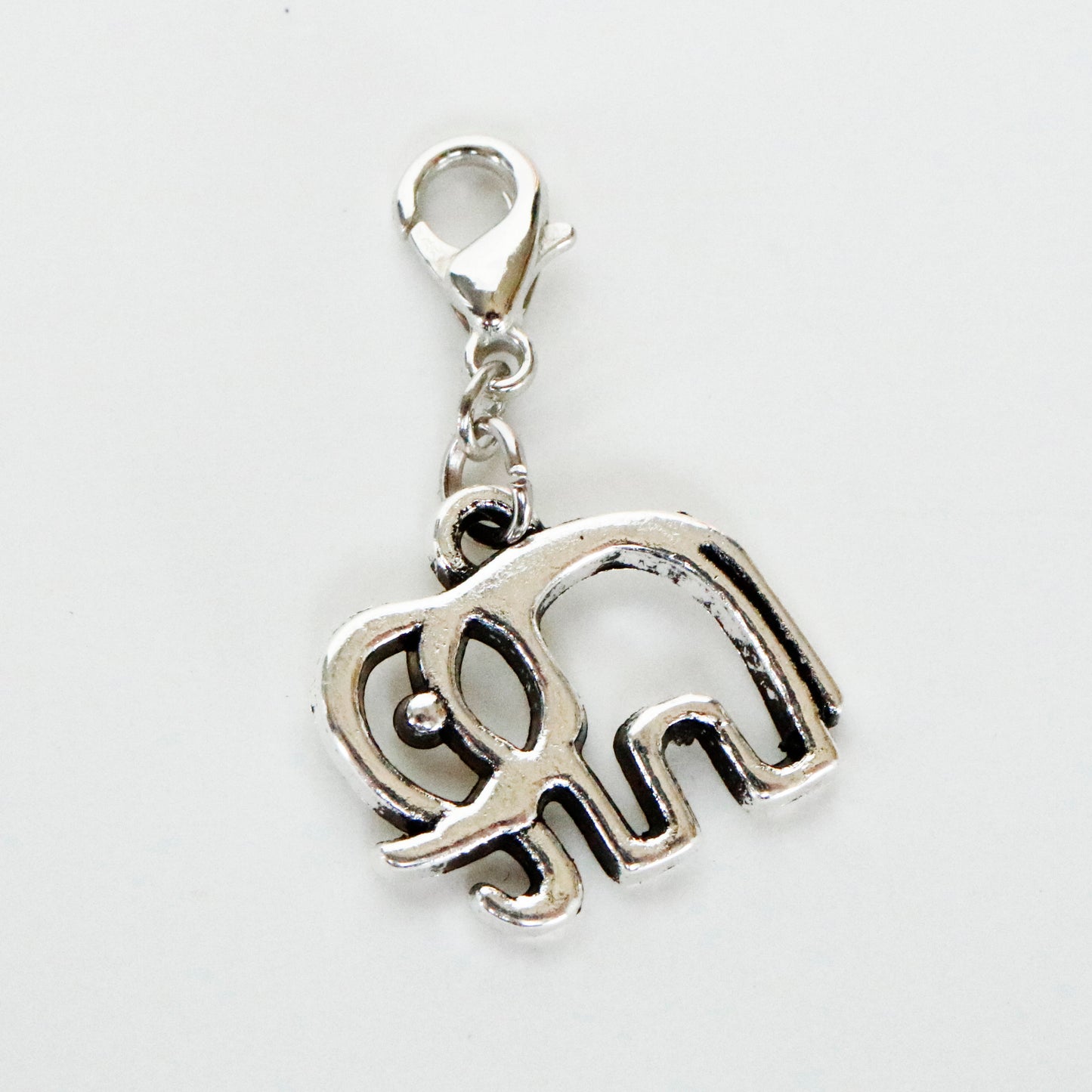 Open Elephant Charm | Elephant Clip | Animal Bookmark | Stitch Marker | Progress Keeper