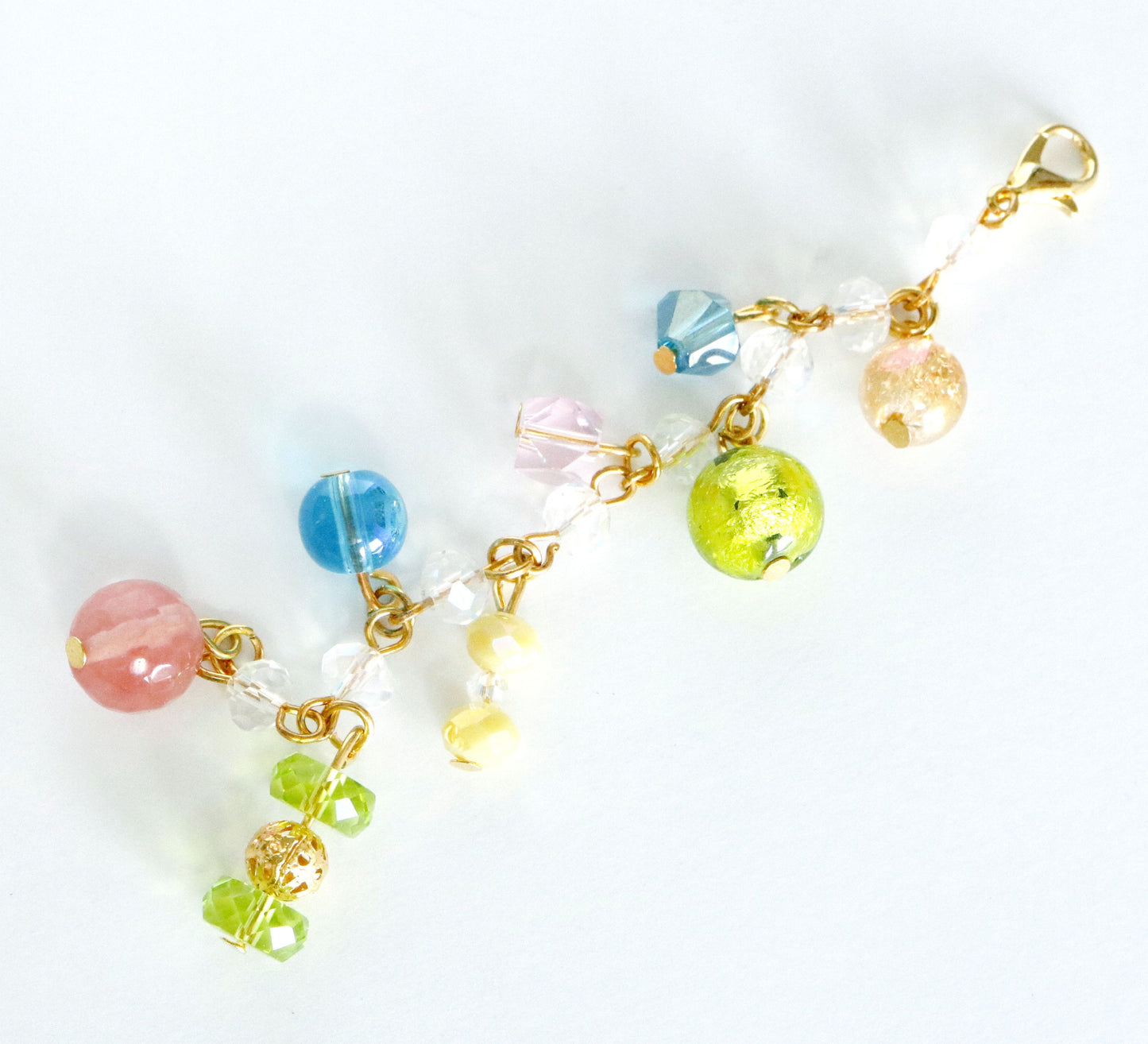 Seaside Beaded Planner Charm | Planner Bead Chain | Beachy Planner Chain | Summer Beaded Charm