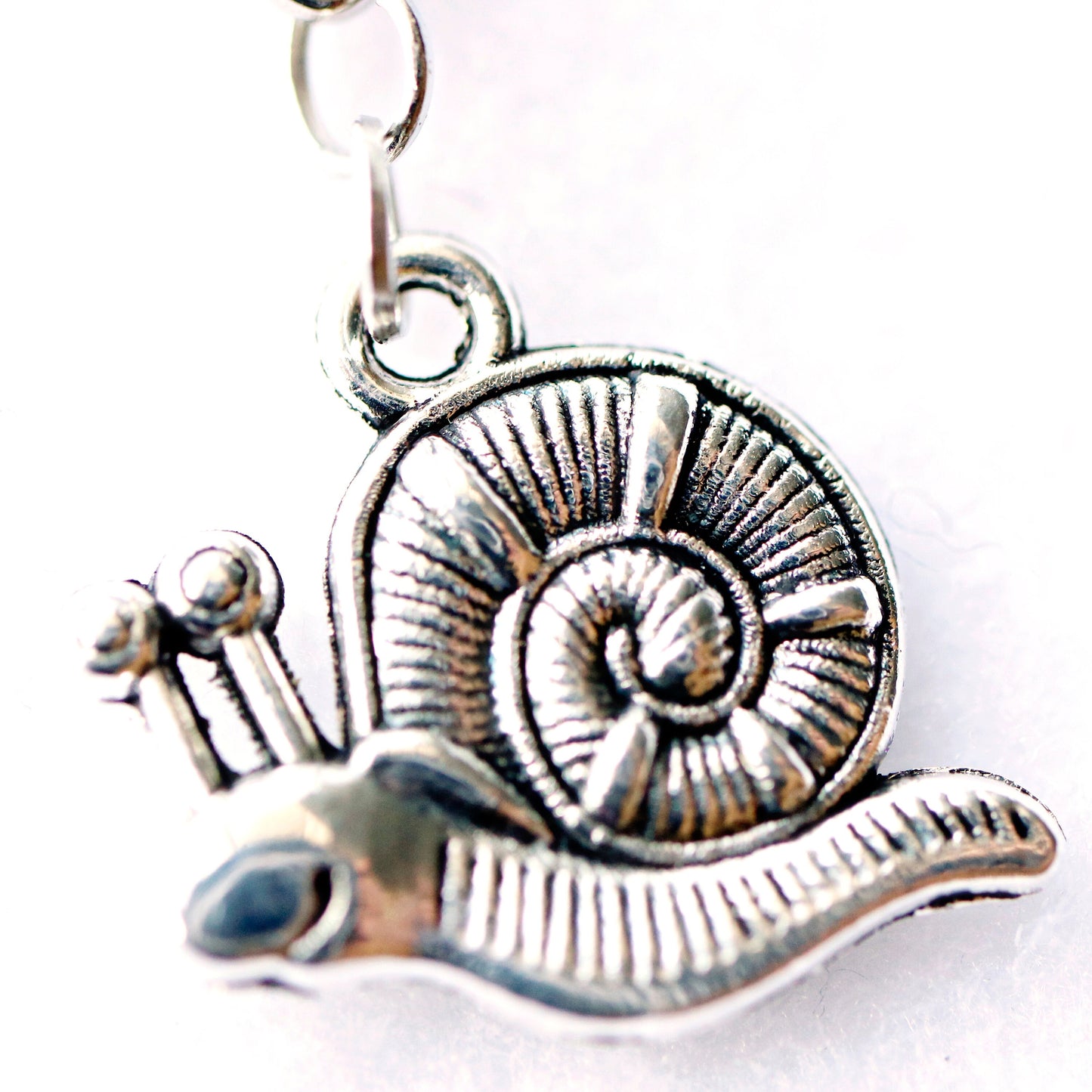 Cute Snail Charm | Garden Snail Bookmark | Snail Stitch Marker
