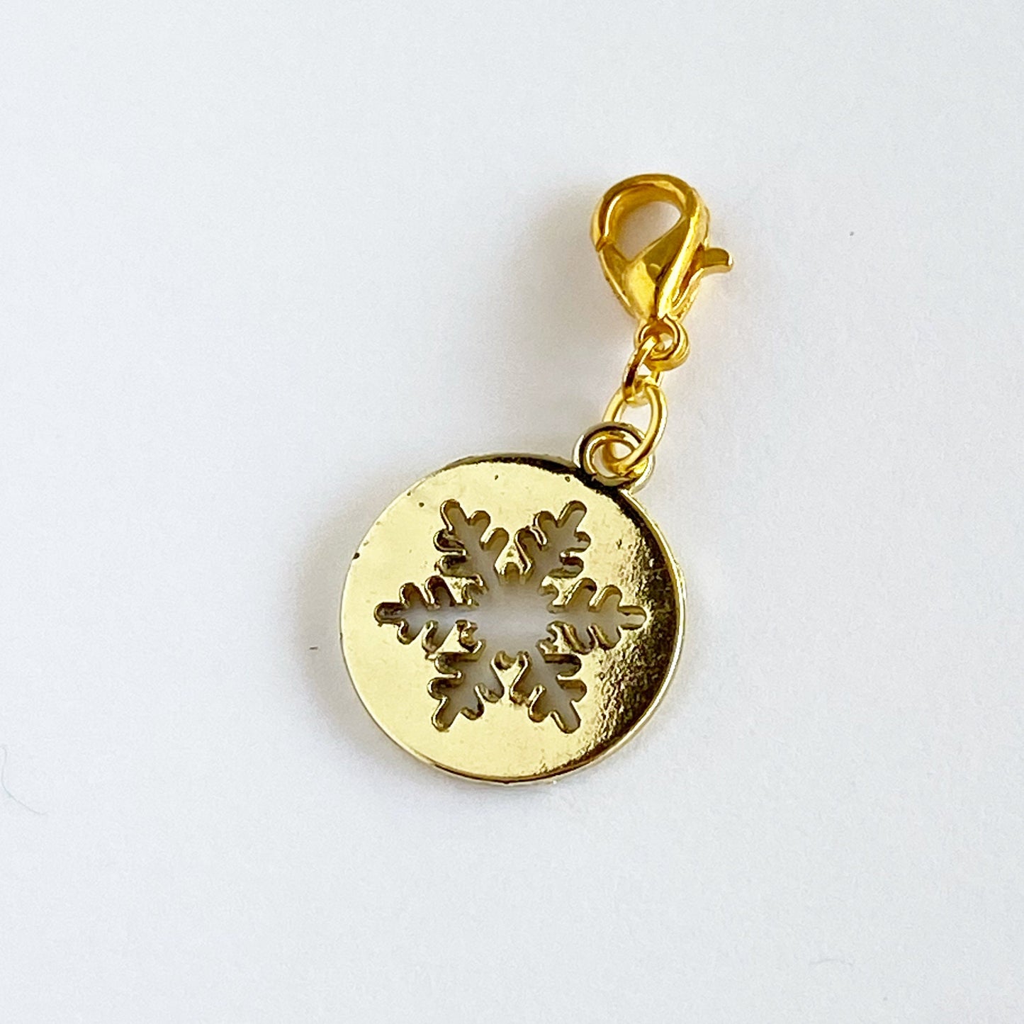 Festive Christmas Charms | Enamel Holiday Clip | Candy Cane Stitch Markers | Santa Stitch Counter