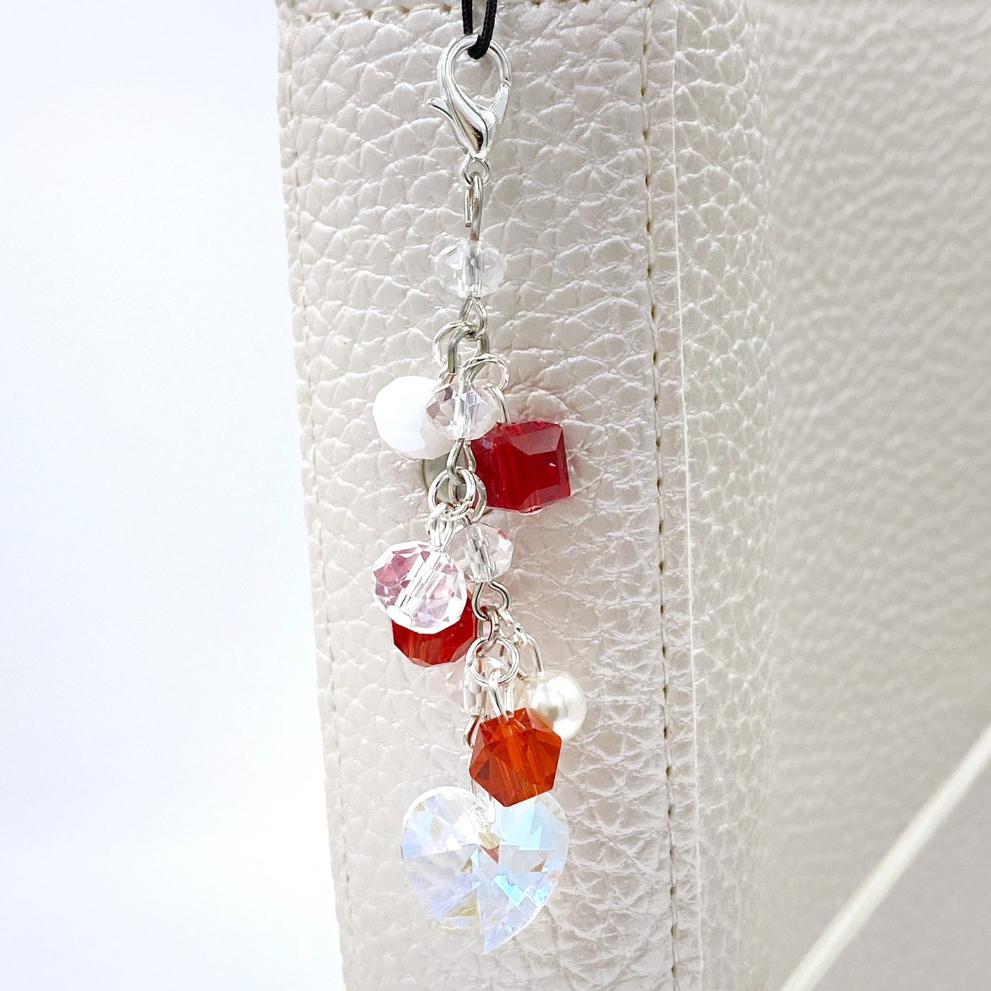 Valentine's Day Beaded Planner Charm | February 2021 Planner Chain | Valentine Beaded Charm