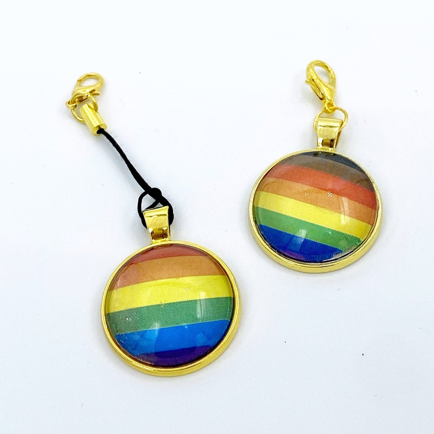 Gay Pride Flag Charms | LGBTQ+ Zipper Pulls | Nonbinary Backpack Charms | Bi Pan Intersex Ace Aro Trans Genderqueer Gender Fluid