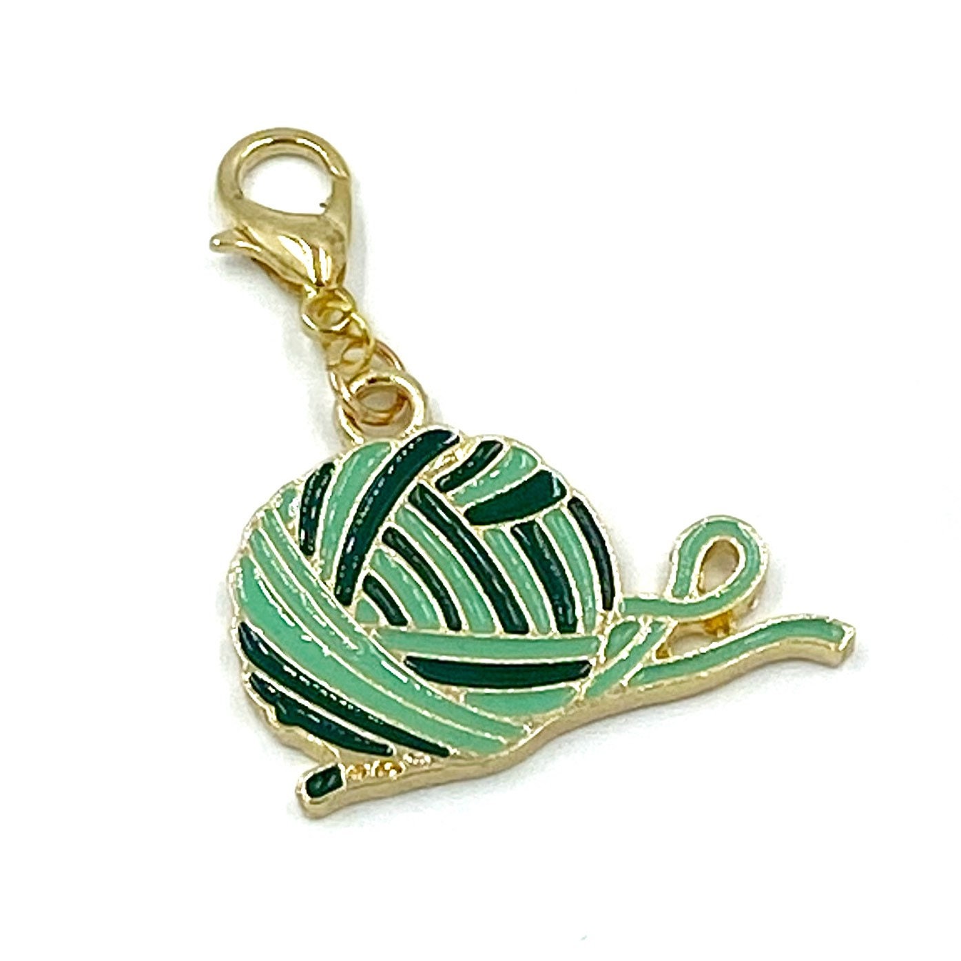 Knitting Enamel Charm | Yarn Bookmark | Knitting Stitch Marker | Yarn Progress Keeper