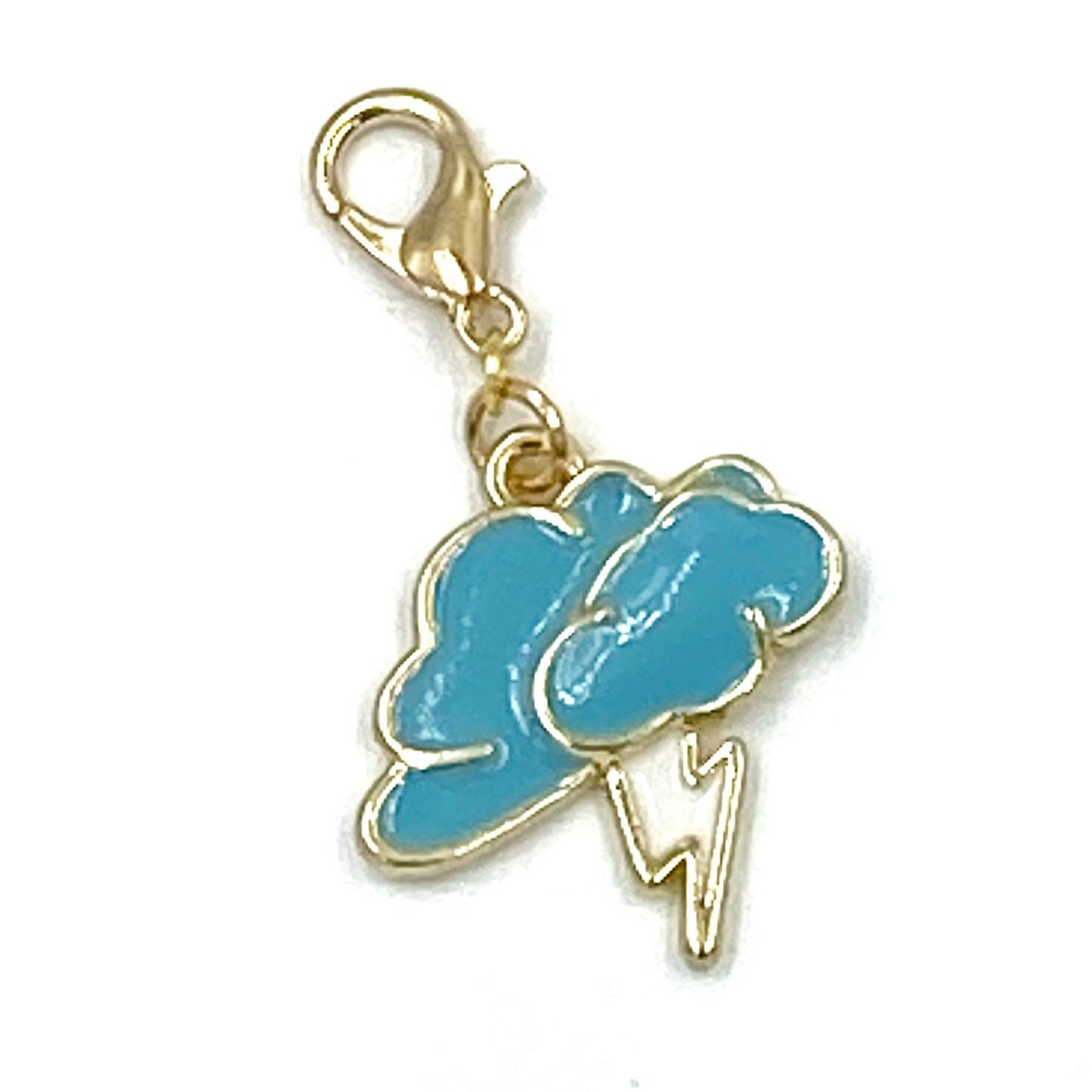 Clouds Planner Charms | Rain Cloud Bookmark | Lightning Stitch Marker | Weather Progress Keeper