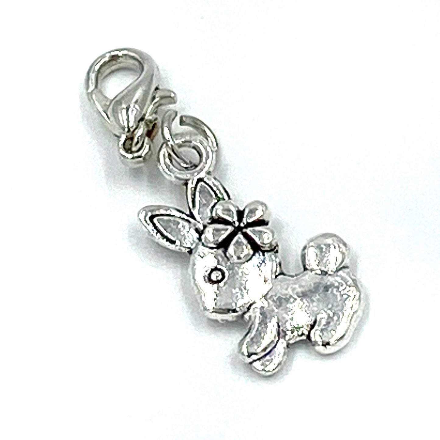 Tiny Easter Bunny Charm | Easter Clip | Rabbit Stitch Marker