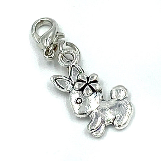 Tiny Easter Bunny Charm | Easter Clip | Rabbit Stitch Marker