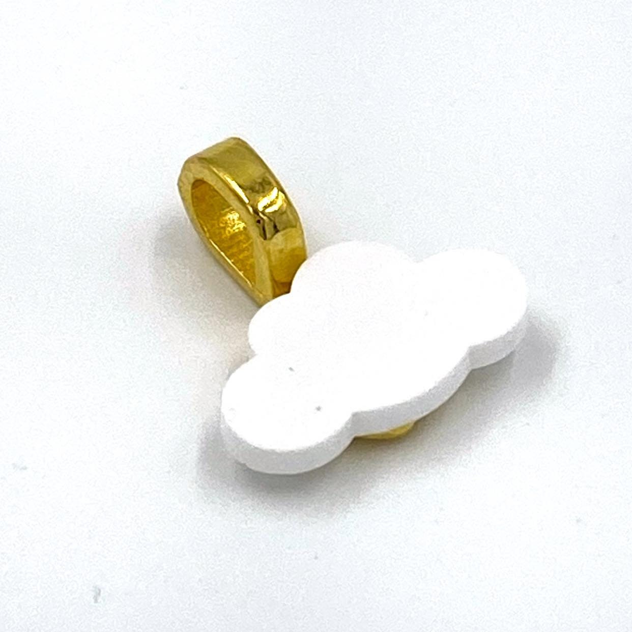 Acrylic Cloud Charm | Cloudy Bookmark | Weather Stitch Marker | Progress Keeper