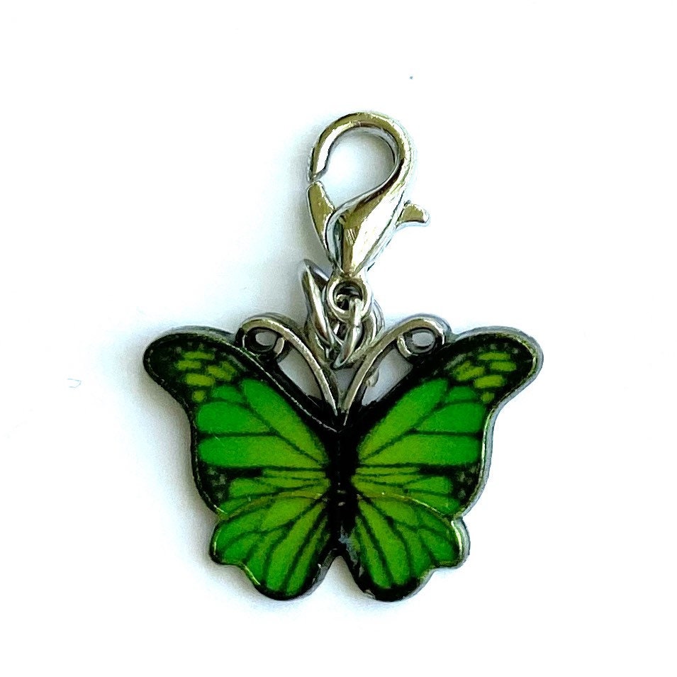 Beautiful Butterfly Charms | Pollinator Bookmark | Butterfly Clip | Enamel Planner Charm