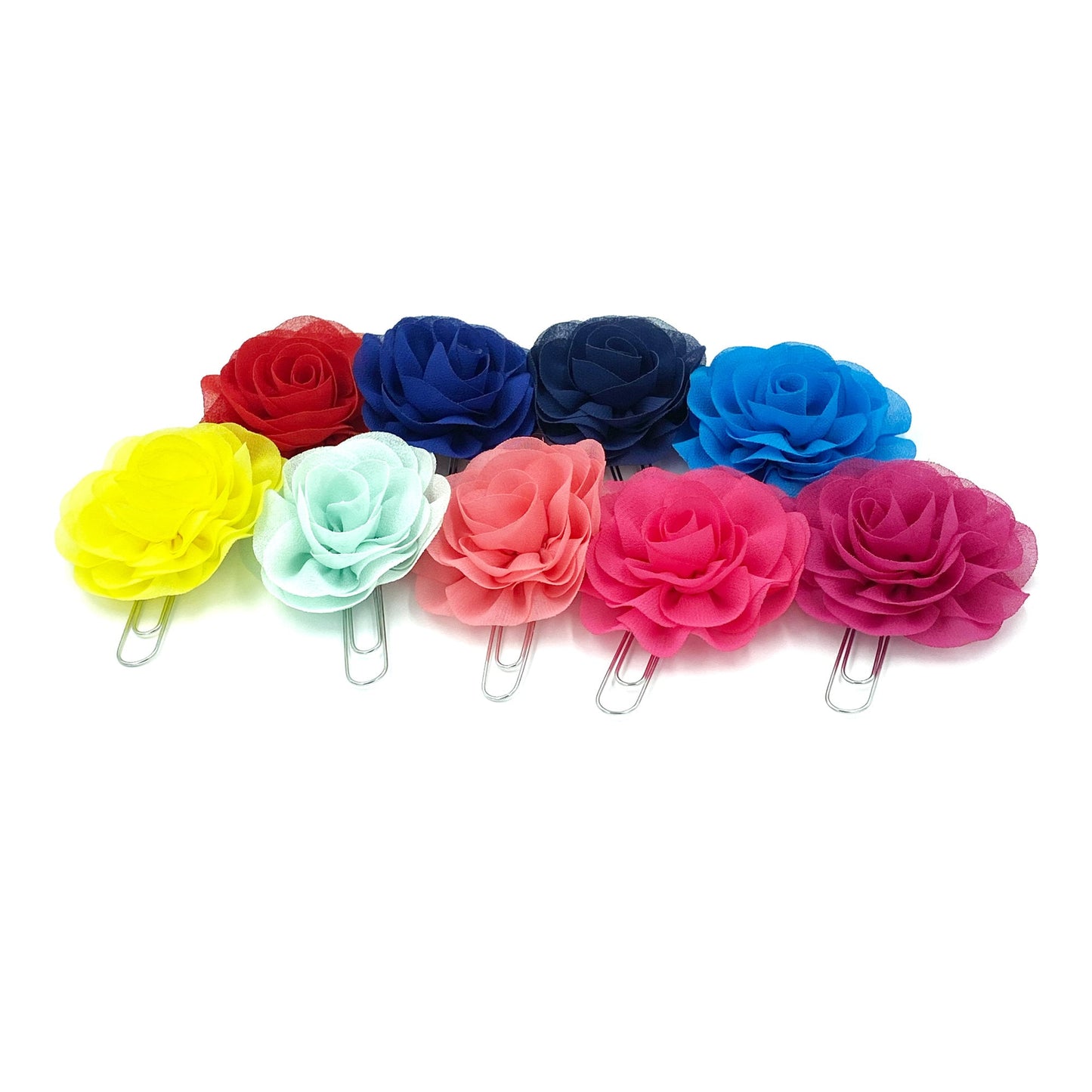 Flower Planner Clips | Colorful Clips | Decorative Clips | Floral Paper Clips