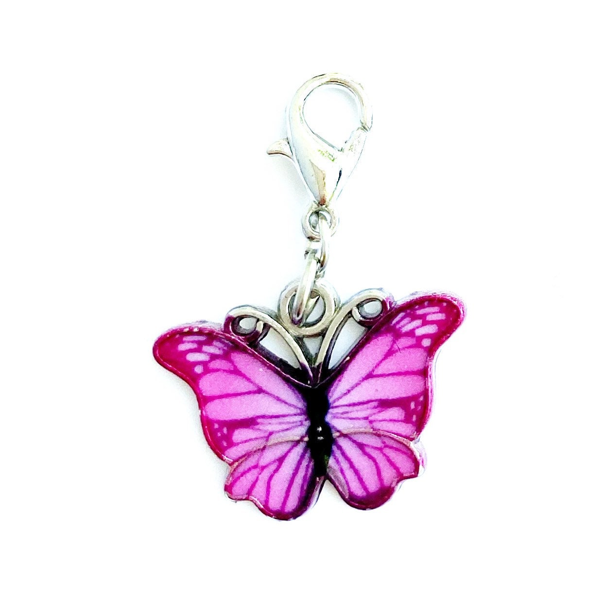 Beautiful Butterfly Charms | Pollinator Bookmark | Butterfly Clip | Enamel Planner Charm