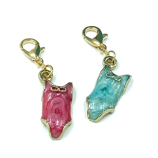Colorful Bathing Suit Charms | Bathingsuit Enamel Bookmark | Summer Stitch Marker