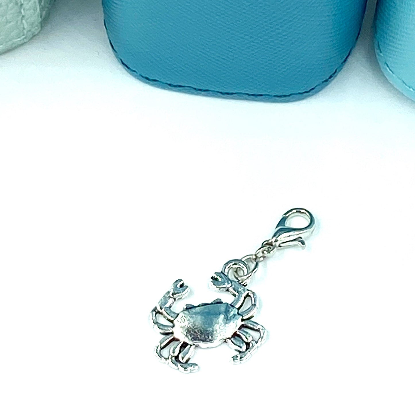 Crab Charm | Sea Life Bookmark | Crustacean Clip | Beachy Stitch Marker | Sea Creature Progress Keeper