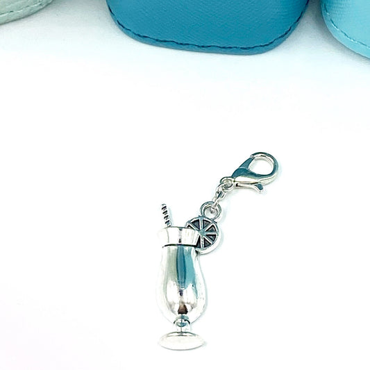Tropical Drink Charm | Cocktail Bookmark | Hurricane Clip