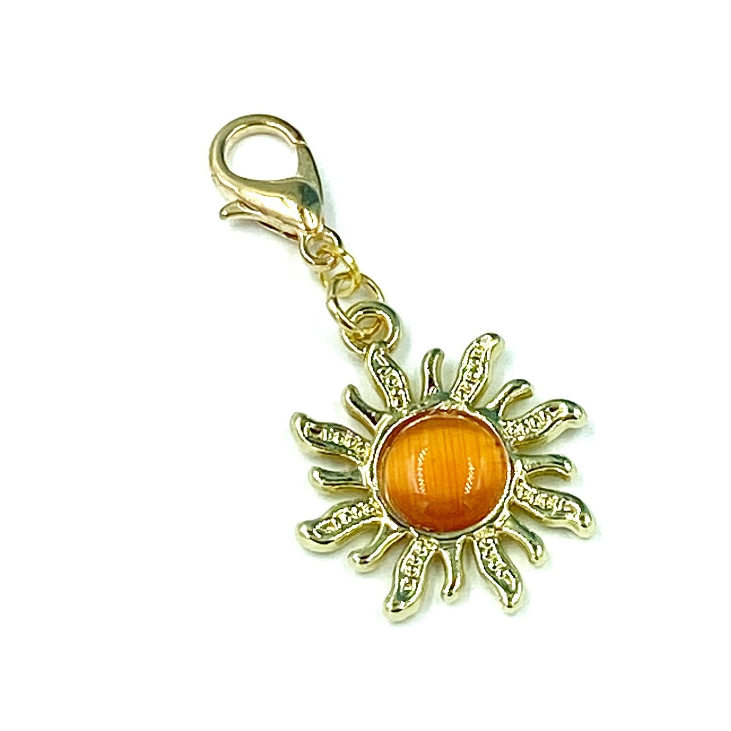Sun Charm | Sunshine Bookmark | Solar Clips | Summertime Stitch Marker | Progress Keeper