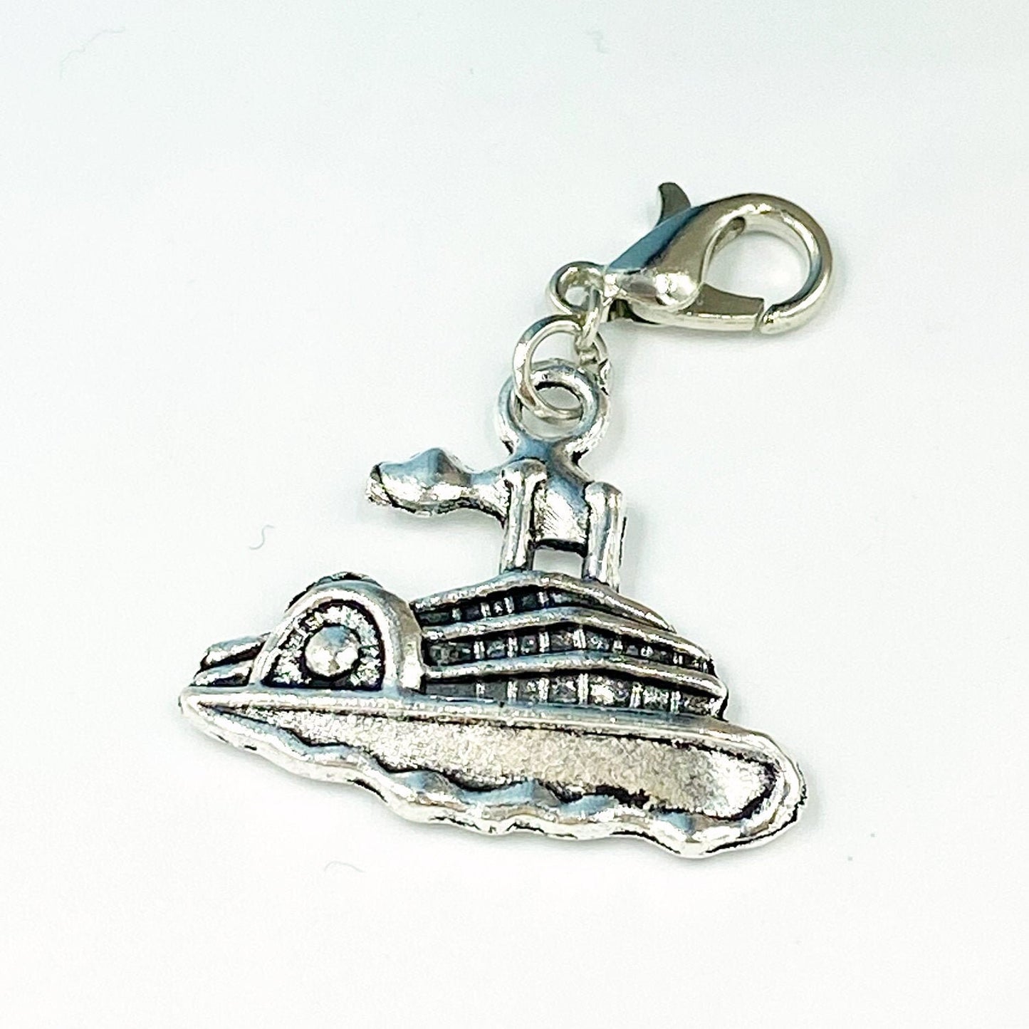 Riverboat Charm | Travel Bookmark | Ship Stitch Marker