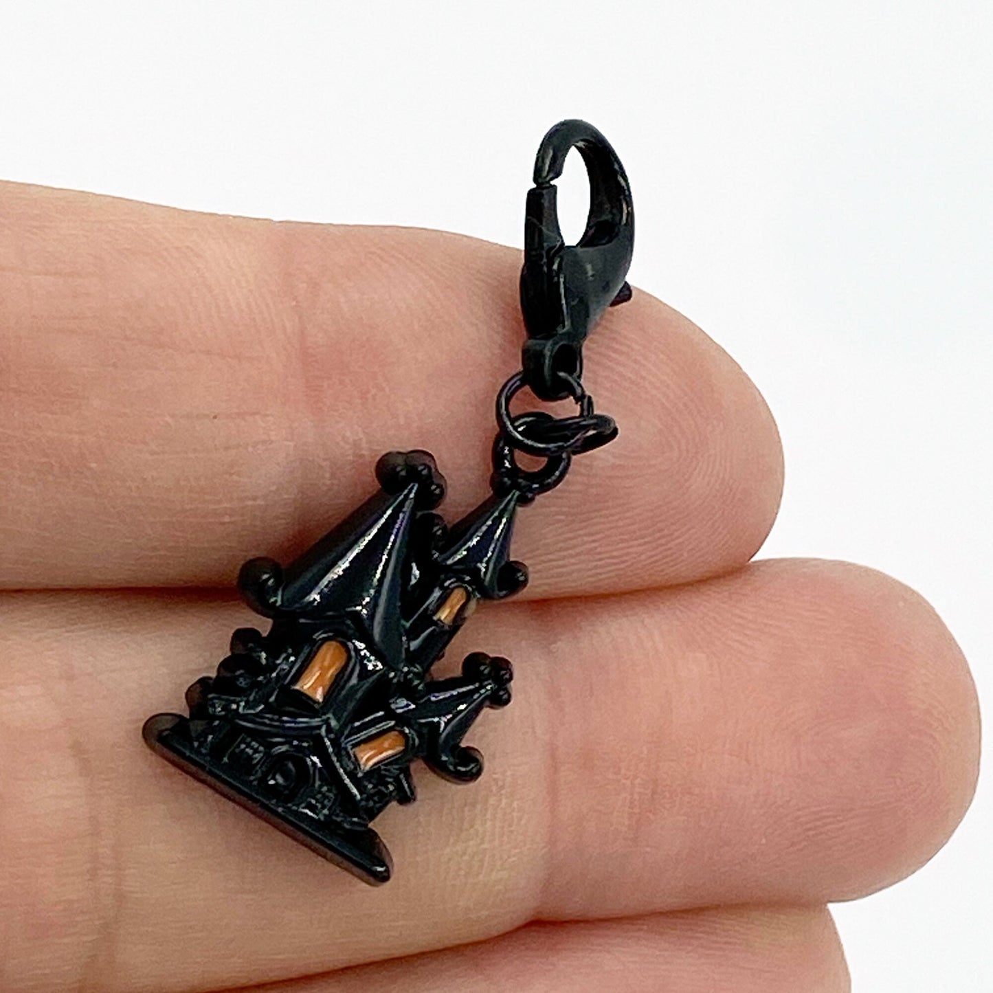 Haunted House Charm | Spooky Bookmark | Halloween Stitch Marker | Progress Keeper | Counter
