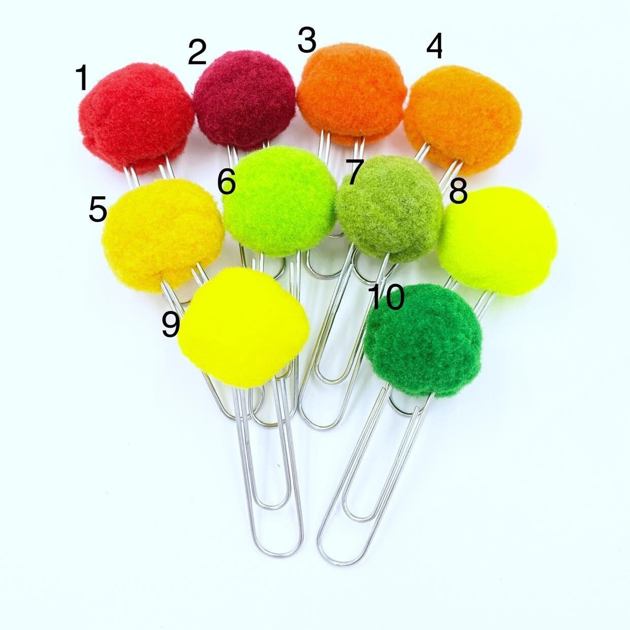 Puffy Pom Clips | Puffball Clips | Pom Pom Clips