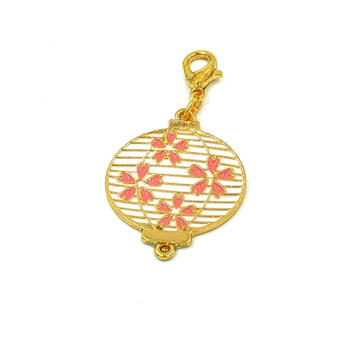 Pink Lantern Charm | Chinese Lantern Clip | Lunar New Year Bookmark | Stitch Marker | Progress Keeper