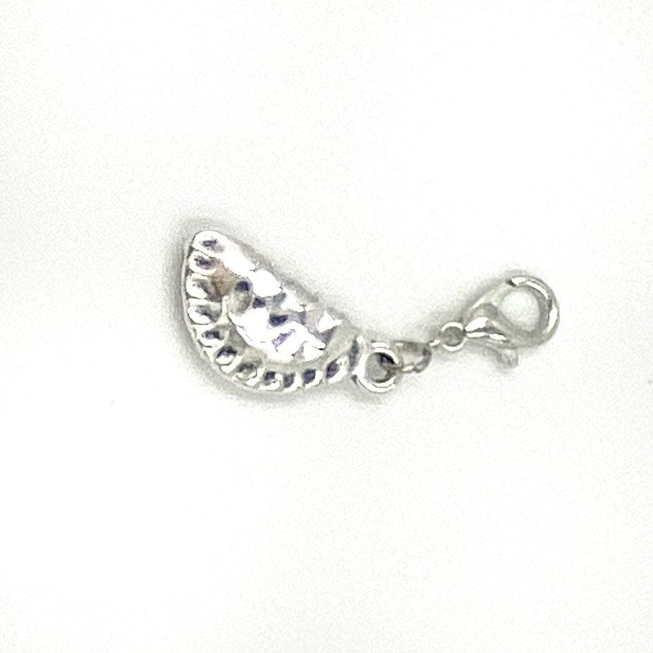 Chinese Dumpling Charm | Silver Jaozi Bookmark | Gyoza Clip