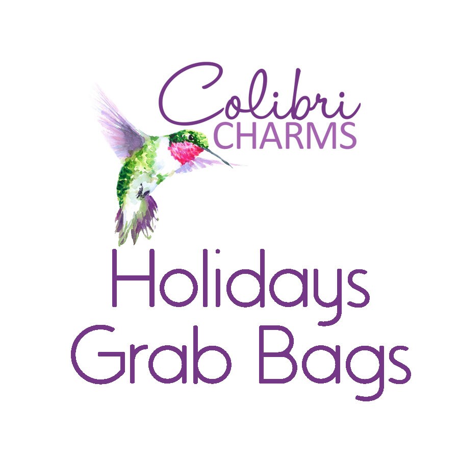 Six Mystery Holiday-Themed Charms | HOLIDAYS Grab Bag of Charms | Mystery Assortment