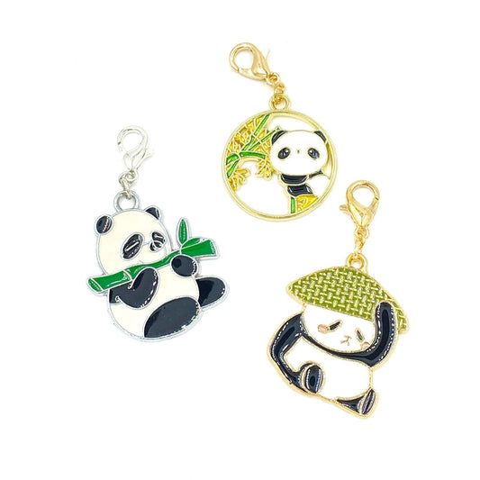Panda Charms | Chinese Bookmark | Panda Bear Progress Keeper