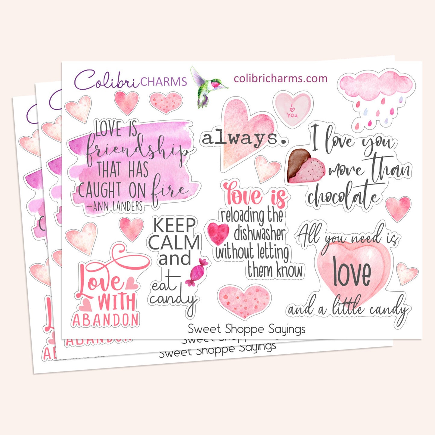 Sweet Shoppe Planner Stickers | Valentine’s Stickers | Candy Shop Stickers | Seasonal Planner Stickersr