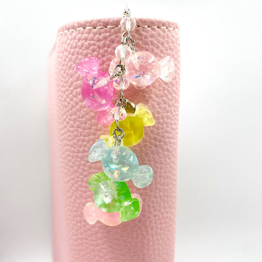 Sweet Shoppe Charm Chain | Valentine Planner Clip | Candy Badge Reel Charm