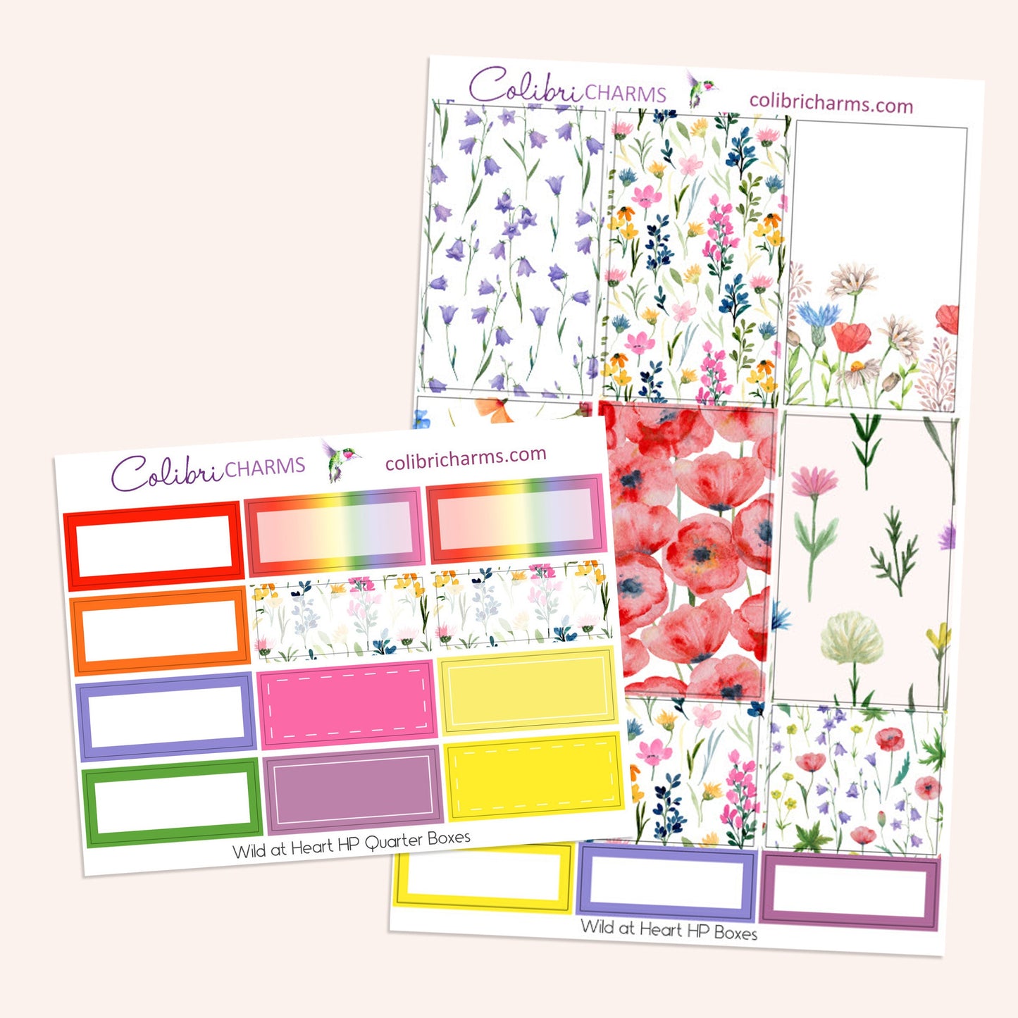 Wild at Heart Box Planner Stickers | Wildflower Stickers | Floral Stickers | Happy Planner Stickers | Seasonal Planner Stickers