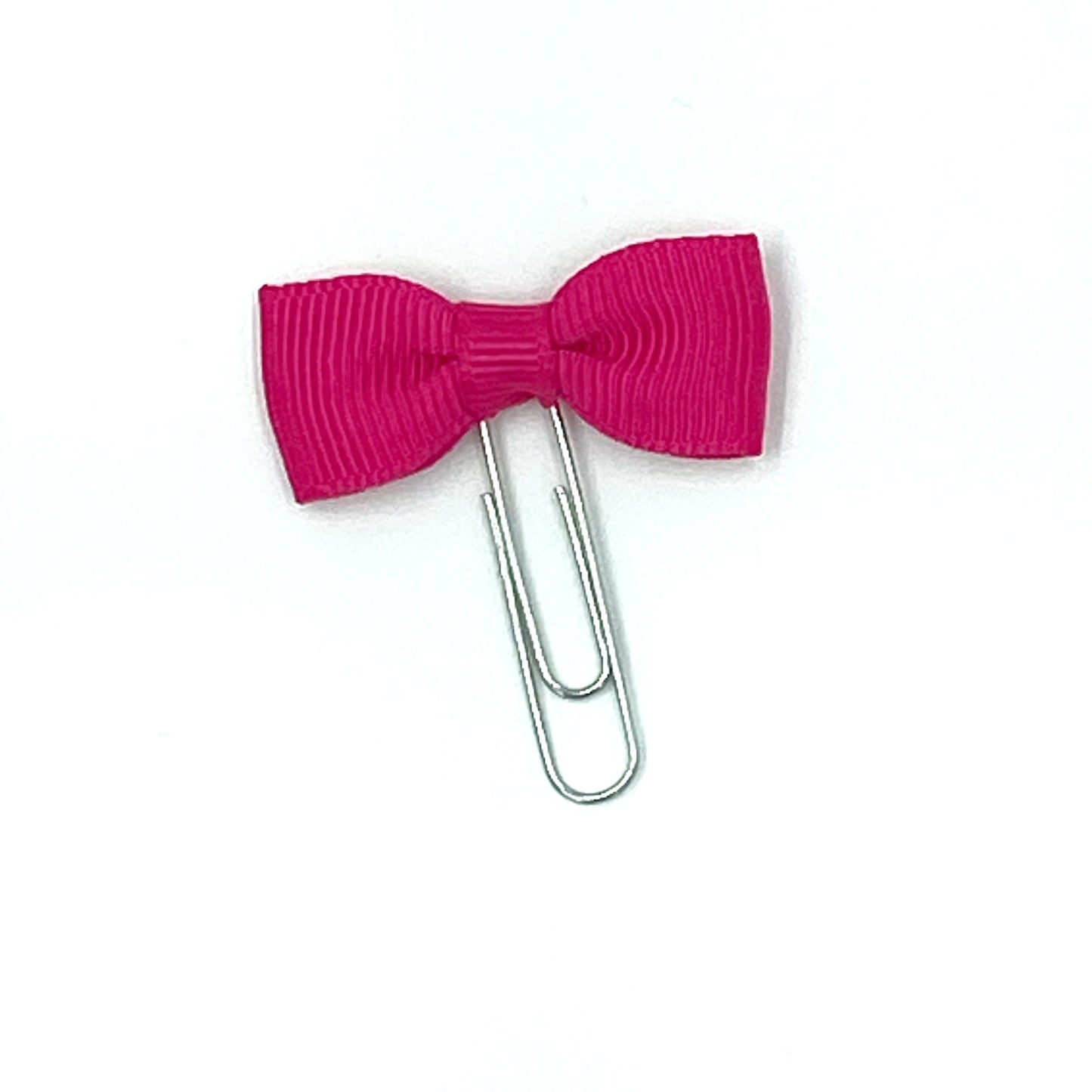 Small Grosgrain Planner Clips | Colorful Ribbon Clips | Planner Bow Clips