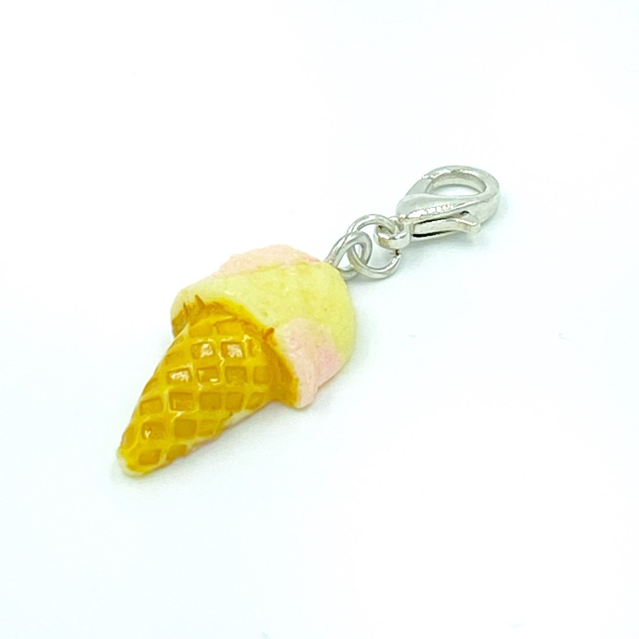 Ice Cream Cone Charm | Pastel Resin Planner Clip | Summer Stitch Marker | Progress Keeper