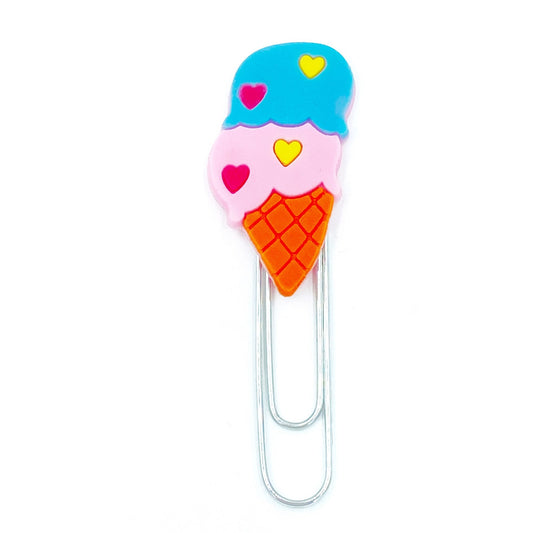 Ice Cream Planner Clip | Fancy Paper Clips |  Summer Bookmarks | Taste of Summer