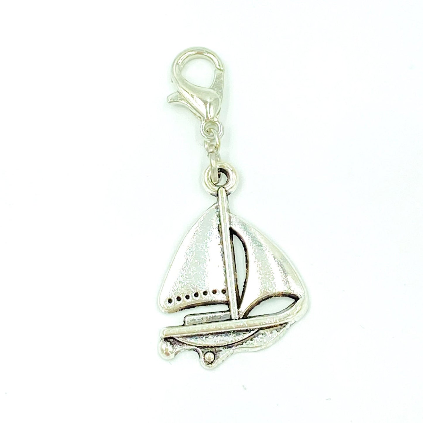 Large Sailboat Planner Charm | Nautical Stitch Marker | Seaside Bookmark | Progress Keeper | Counter | Nantucket Holiday
