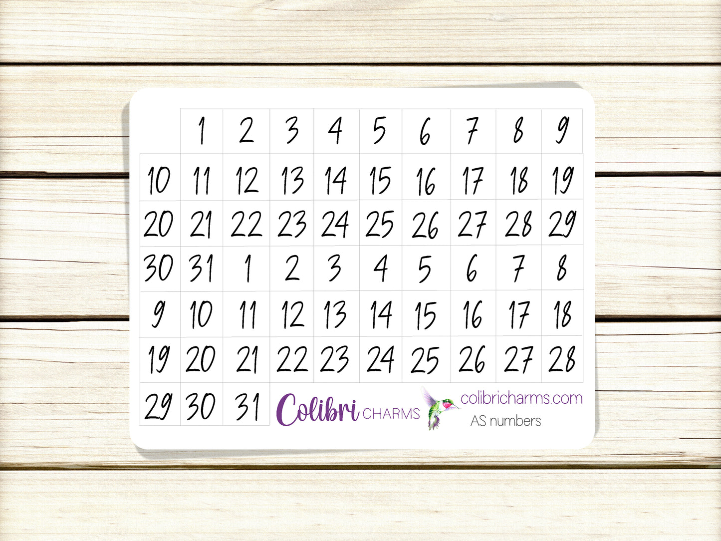 Numbers Stickers | Monthly Stickers | Date Covers | Day Stickers | Seasonal Planner Stickers
