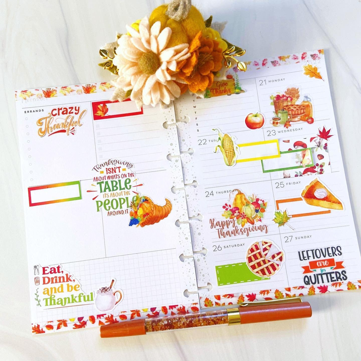 Forest Friend Washi Strip Stickers | Deco |Autumn Planner Stickers | Seasonal Planner Stickers