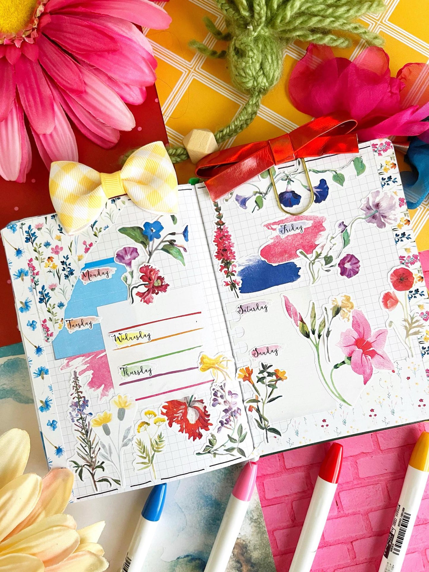 Wild at Heart Planner Stickers | Wildflowers Stickers | Poppy Stickers | Planner Sticker Kit | Seasonal Floral Planner Stickers