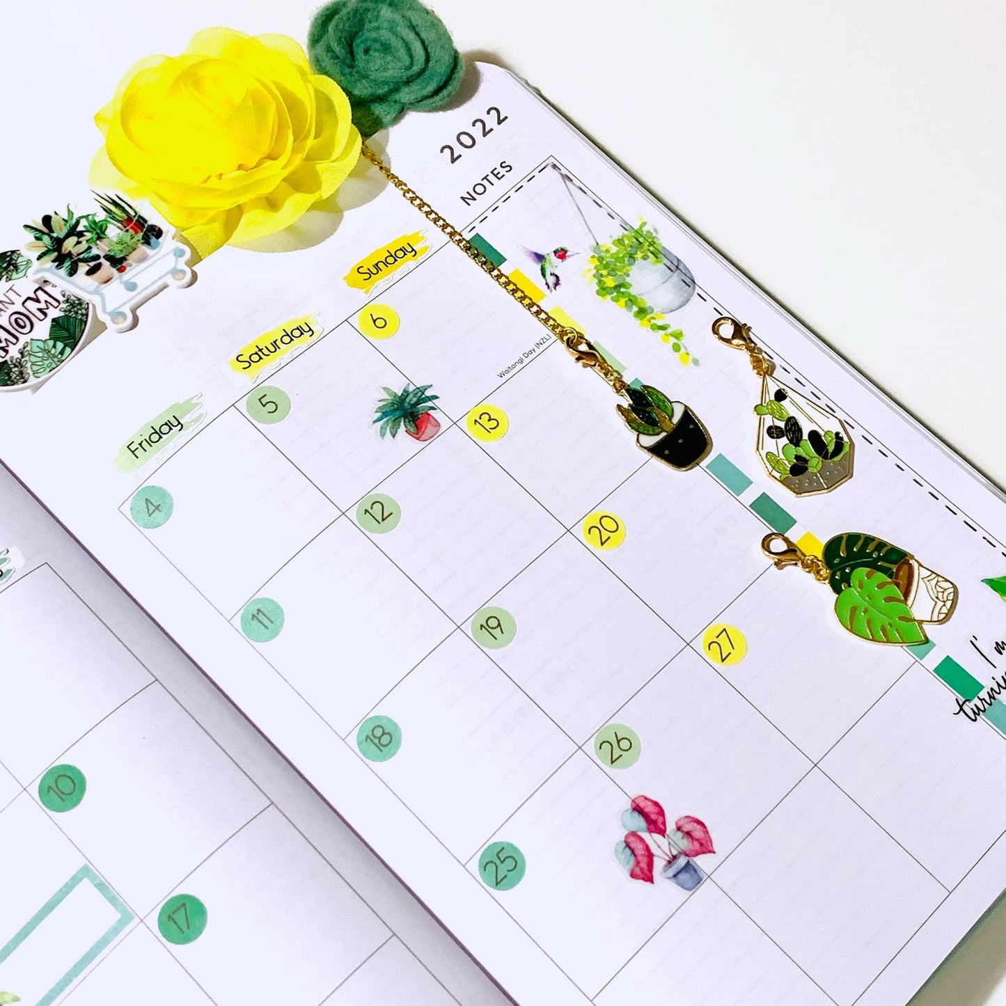 Green Thumb Planner Stickers | Plant Lovers’ Stickers | Plant Fan Stickers | Houseplant Stickers | Seasonal Planner Stickers