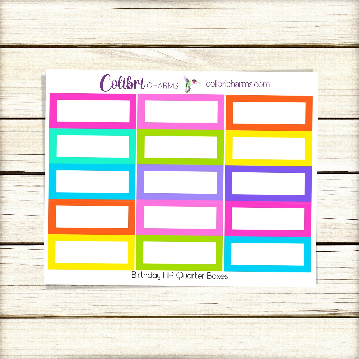 Birthday Box Planner Stickers | Celebration Happy Planner Stickers | Seasonal Planner |