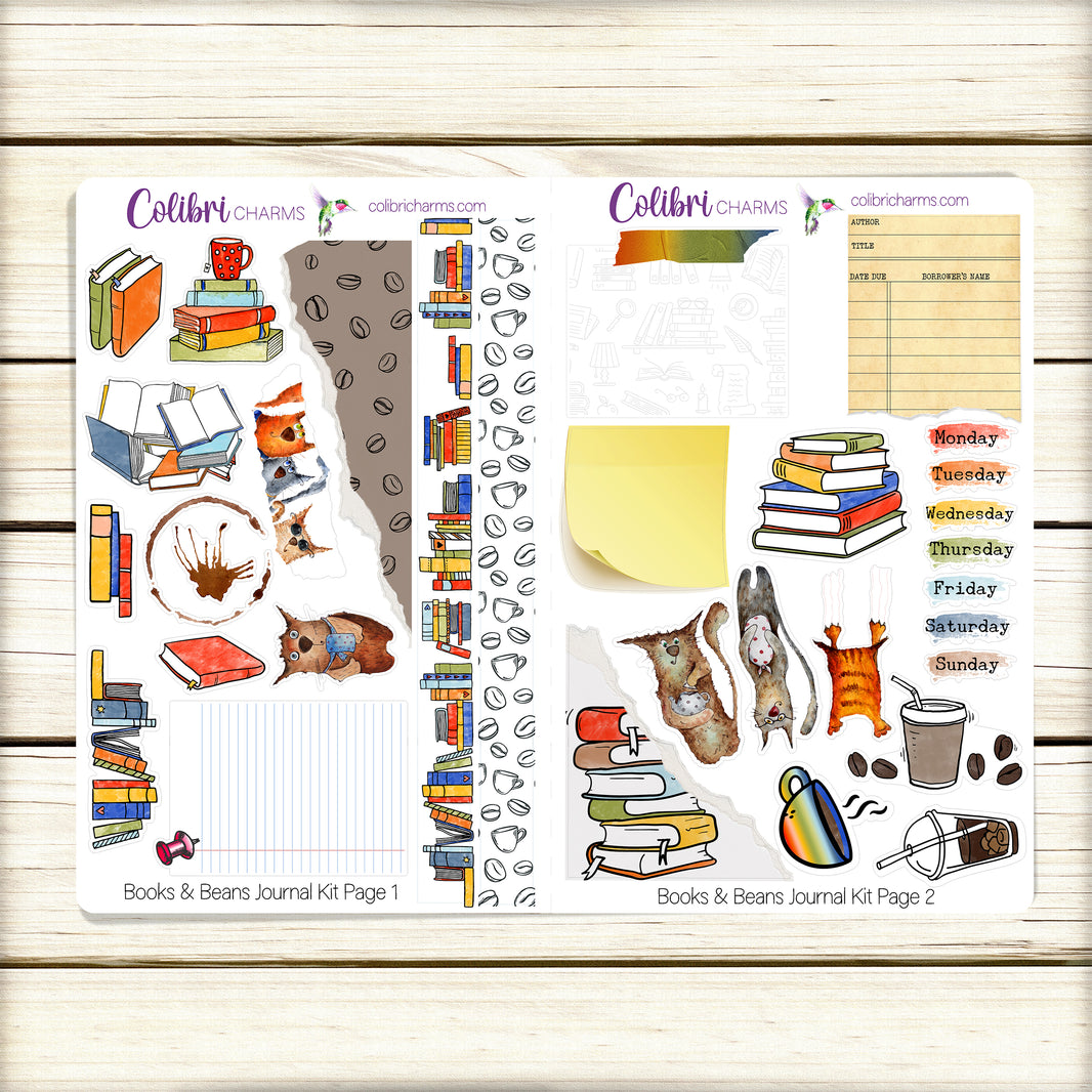 Book Themed Planner Stickers and Charms for the Avid Reader - Colibri ...