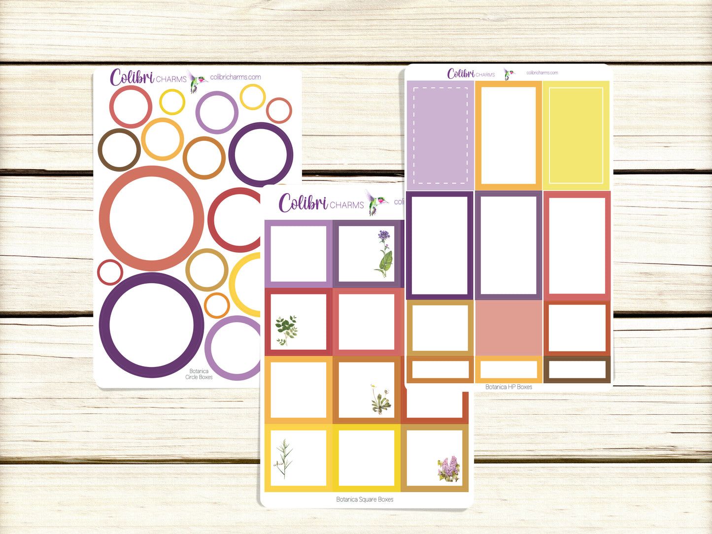 Botanica Box Planner Stickers, Happy Planner Stickers, Seasonal Planner, Functional Planning