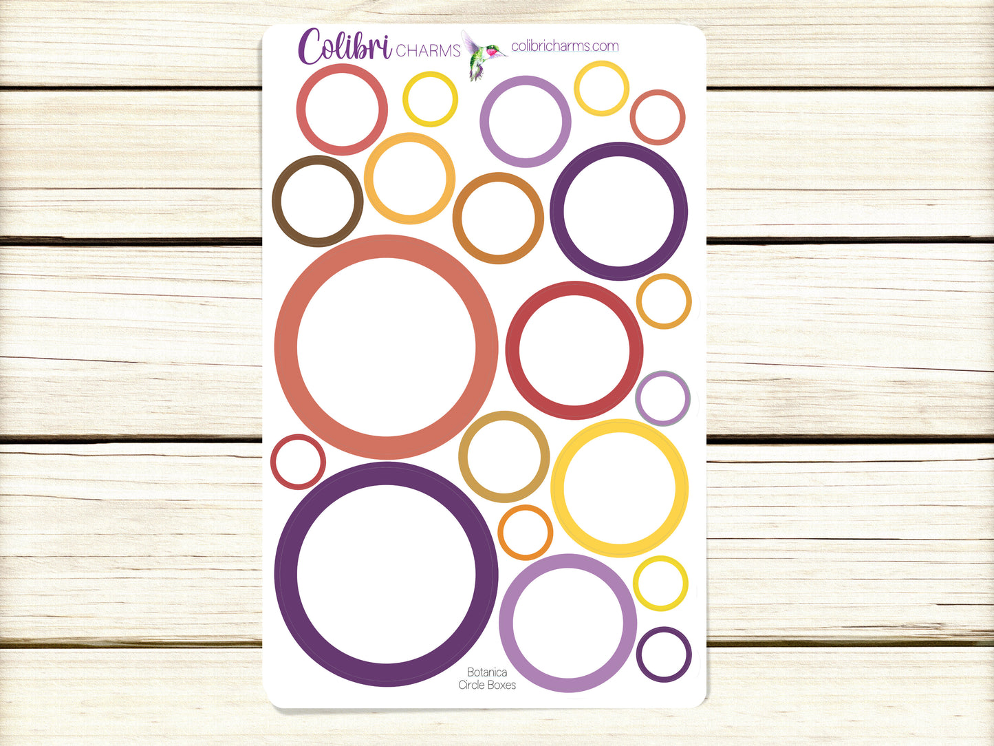 Botanica Box Planner Stickers, Happy Planner Stickers, Seasonal Planner, Functional Planning