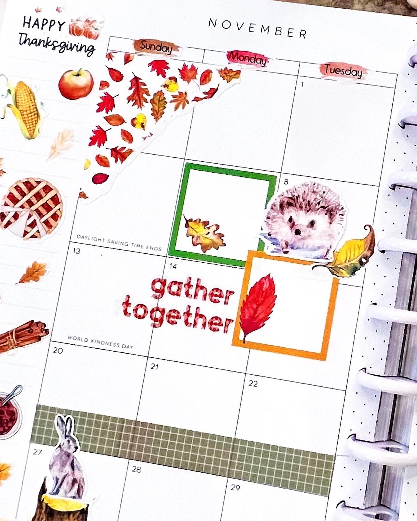 Forest Friends Torn Paper Stickers | Autumn Animals | Fall Deco Planner Stickers | Distressed Ripped Paper