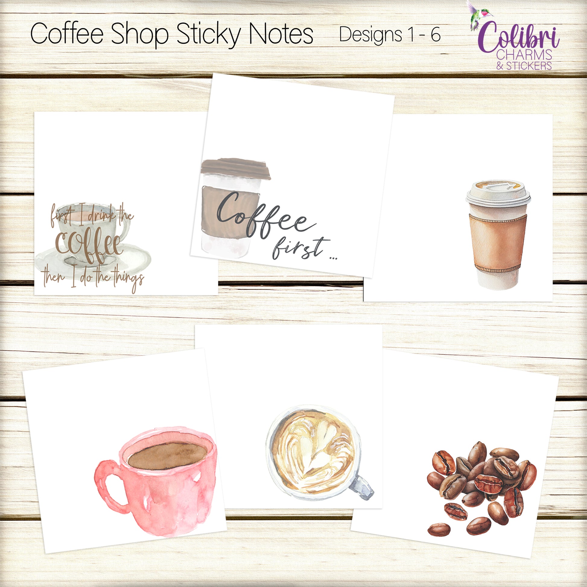 Sticky Shape Notepad - Tea Cup