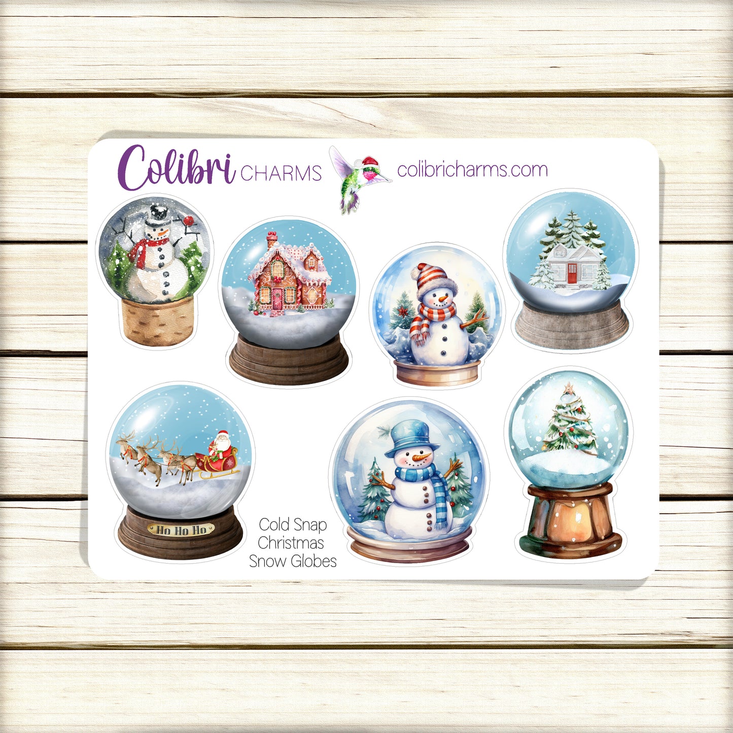 Christmas Planner Stickers, Cold Snap