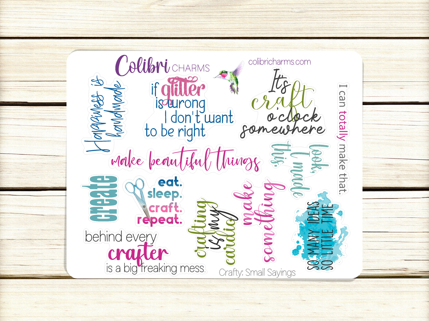 Crafty Planner Stickers | Creative Stickers | Knitting Stickers | Sewing Stickers | Crocheting Stickers